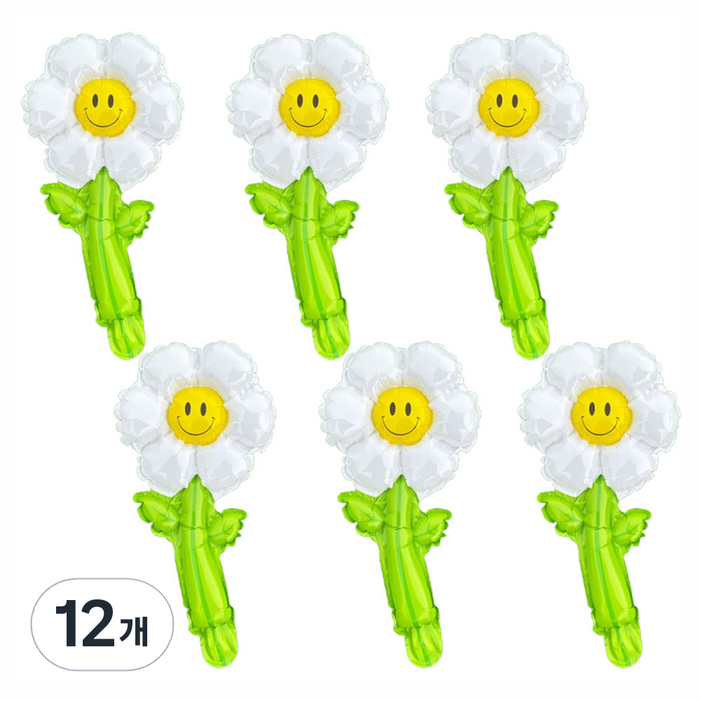 파티공구 데이지 꽃대 풍선