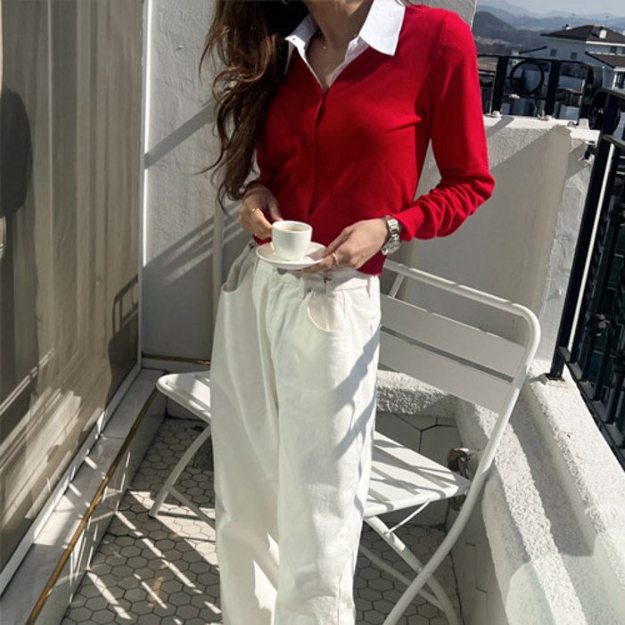 난닝구닷컴 여성용 에투크 레이어드 가디건