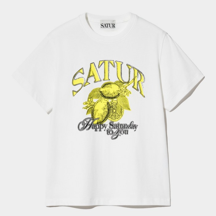 세터 남녀공용 시트론 썸머 그래픽 반팔 티셔츠