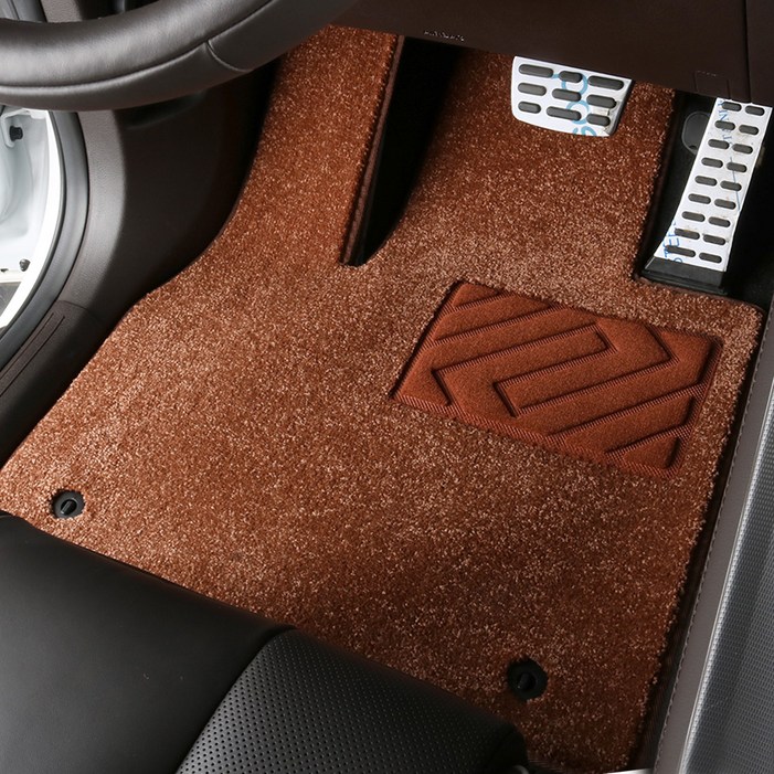 3W 에코라이너 패브릭 카매트 1  2열 세트, 기아 쏘렌토 MQ4 하이브리드 2020.4, 꼬냑브라운