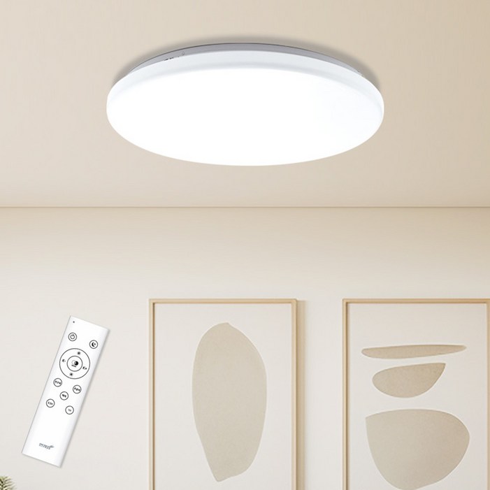 번개표 원하 스마트컨트롤 원형 방등 디밍 LED 리모컨 60W, 삼색변환 번개표 원하 스마트컨트롤 원형 방등 디밍 LED 리모컨 60W, 삼색변환