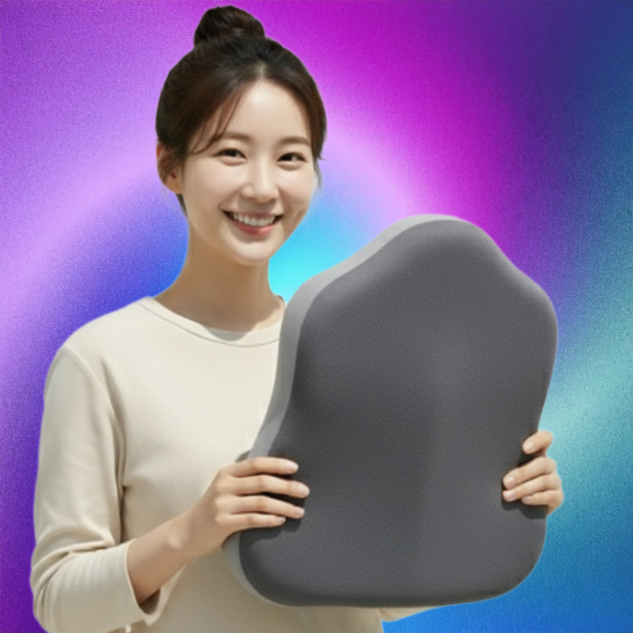 파인더룸 메모리폼 사무실 바른자세 의자 등받이 허리 쿠션