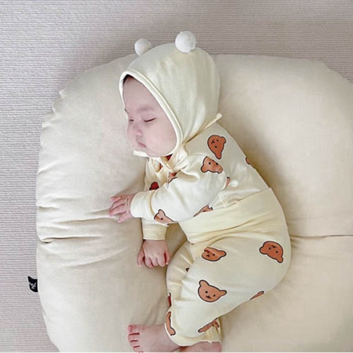 당일발송 아기 유아 여아 남아 신생아 봄 실내복 내복 내의 상하복 잠옷 상하세트