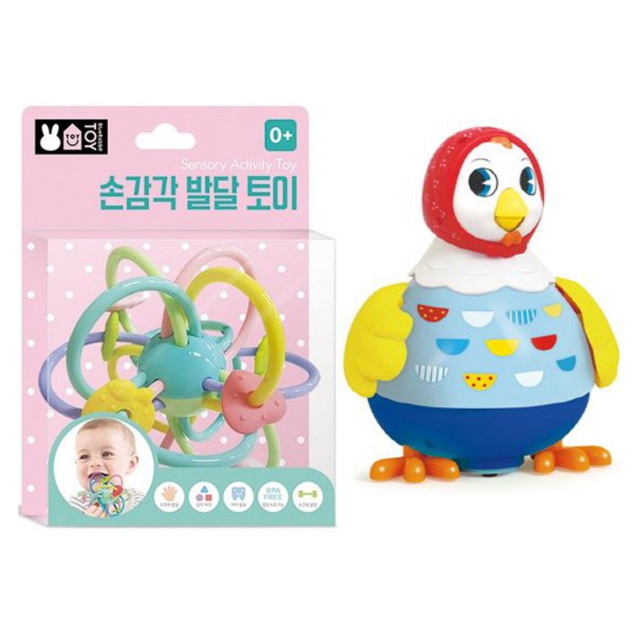 손감각 발달토이 + 아기와 놀아 주는 꼬꼬맘(2종세트)블루래빗TOY