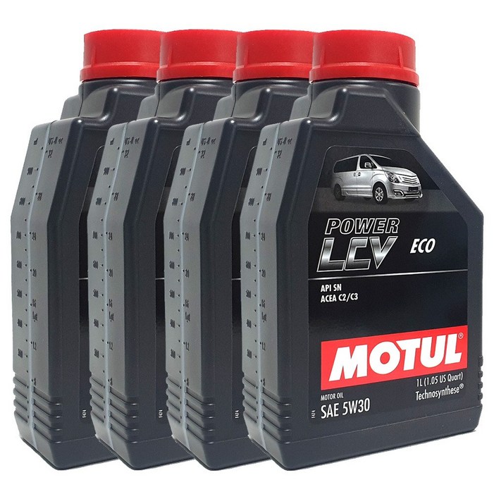 모튤 라비타 디젤 엔진오일 합성유 5W30 파워 LCV 4L, 5W30, 4개, 1L