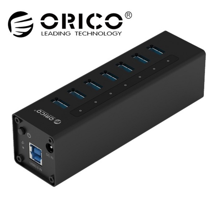 ORICO 오리코 A3H7 USB3.0허브7포트유전원 블랙