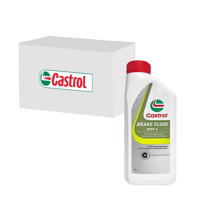 캐스트롤 브레이크액 DOT4 1L x 6개, 1세트, DOT4