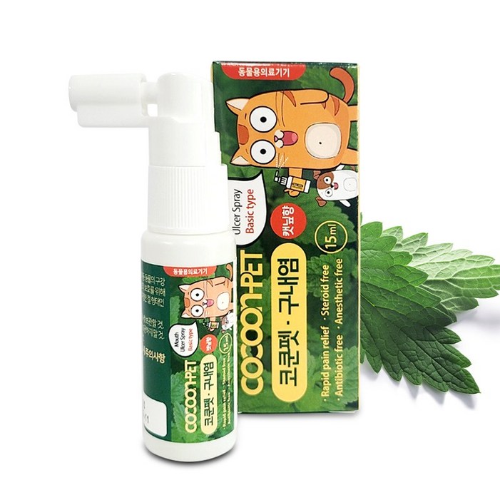 코쿤펫 반려동물 구내염 치료제 캣닢향
