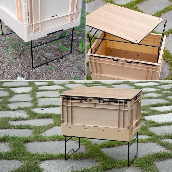 둘레 폴딩박스용 받침다리스탠드(상판거치대겸용)