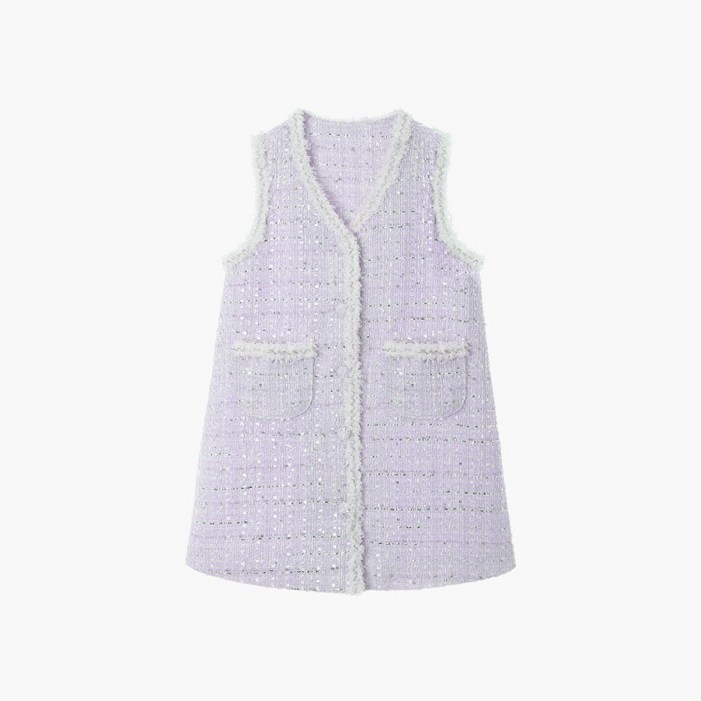 에이프릴 트위드 드레스Lavender