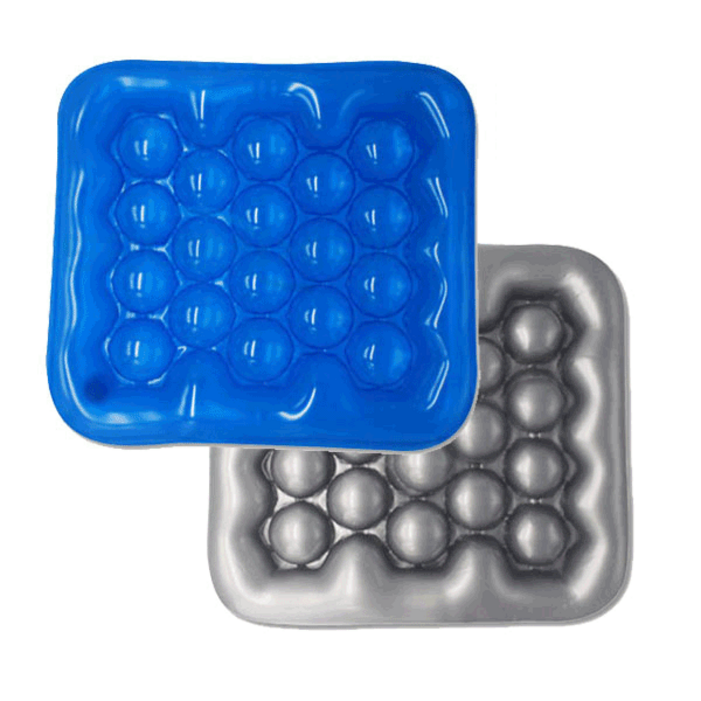 신형 공기방석 물방석 에어방석 휠체어방석 블루1실버1 세트