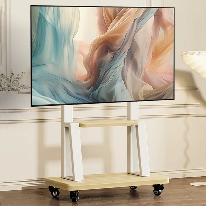 FANOBO 티 비 거 치대 tv거치대 3275인치 티비스탠드적용 70KG 하중 이동식TV 이동식 tv 거치대