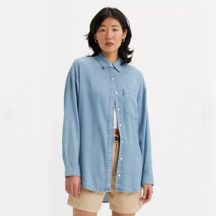 리바이스 여성 노라오버사이즈 셔츠_A3362-0038_수원터미널리바이스