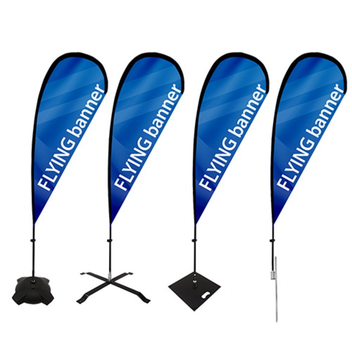 플라잉배너 F형 윈드배너 서핑배너 거치대만, 1개