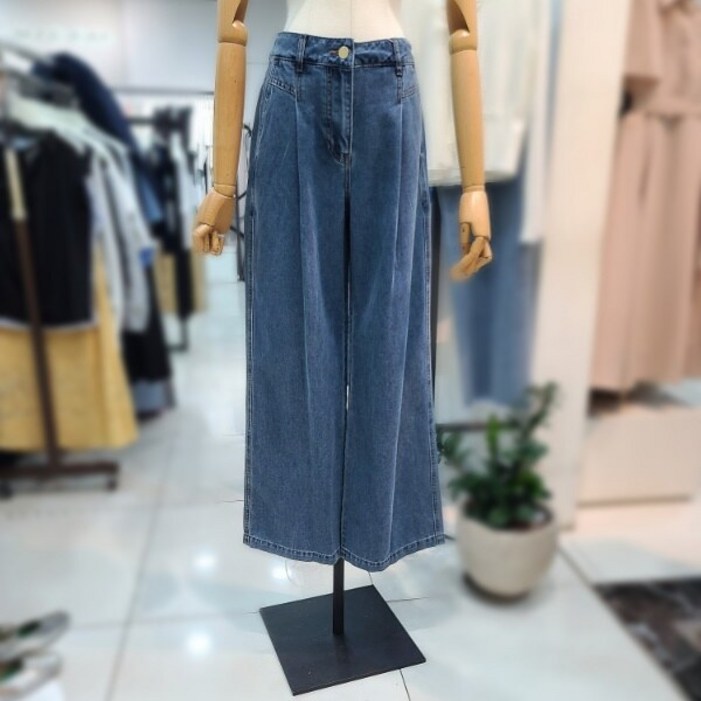 잇미샤 잇미샤  와이드핏 턱 데님 팬츠ITP8DPT700DG