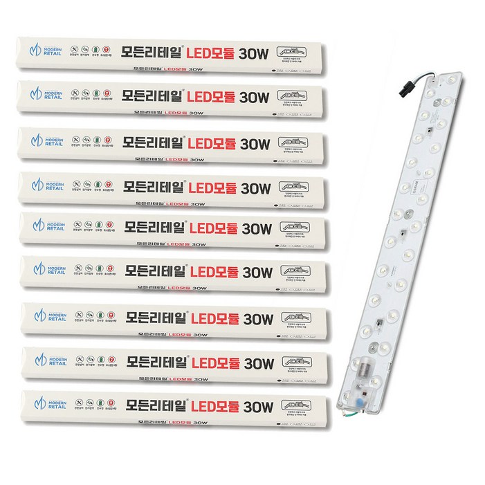 모든리테일 커넥터방식 LED모듈 30W 안정기일체형 방등 거실등 주방등, 주백색, 10세트