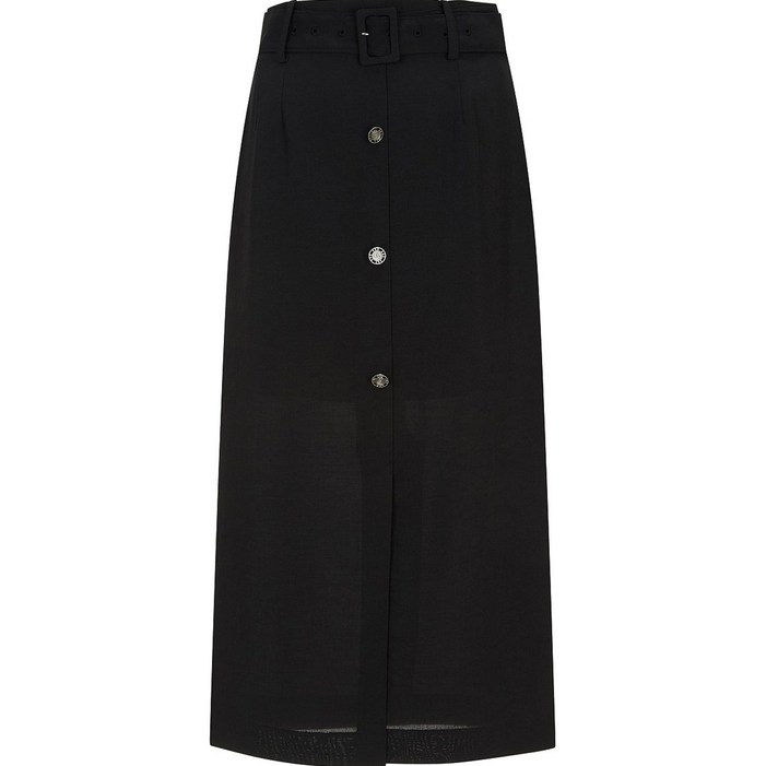 지컷 G CUT 여성용 버튼 포인트 벨트 스커트 7253235104