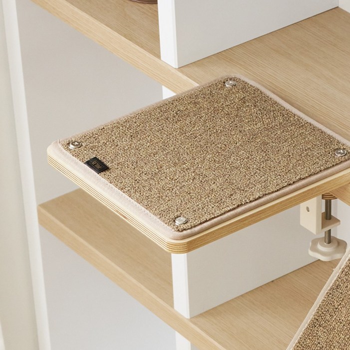 요기냥 원목 책장 고양이 선반