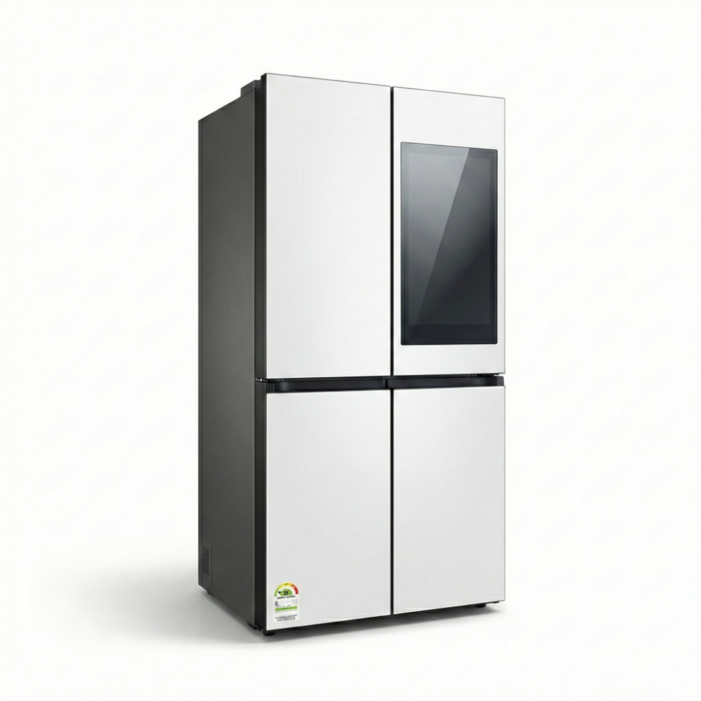 삼성전자 Bespoke 패밀리허브 4도어 864L 냉장고 AI 비전 인사이드 RM90F91B1W 화이트