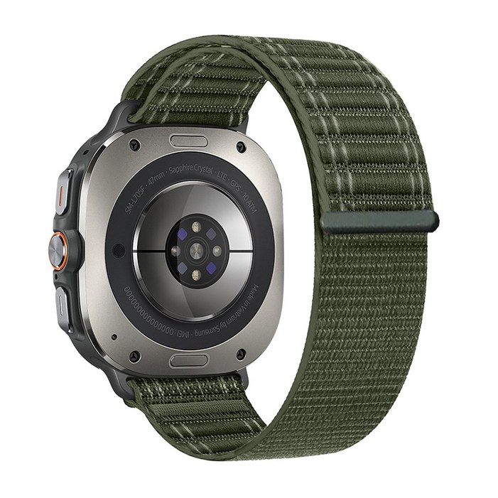 밴드톡 갤럭시워치 호환 7울트라1 2 654 원터치 버튼 나일론 패브릭 루프 스트랩  갤럭시워치8 울트라 호환