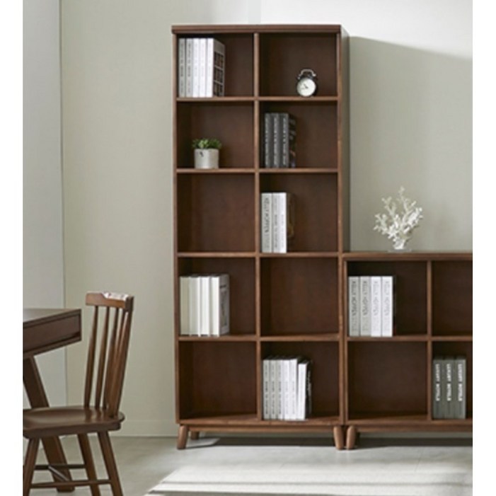 제주배송가능중후한 서재 인테리어 5단 키큰 원목 책장80cm 이쁜 장식 정리함 LP
