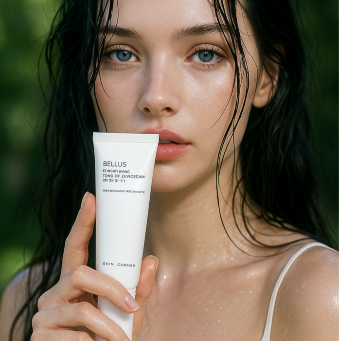 스킨코너 벨루스 친환경 브라이트닝 비건 피부케어 모공케어 무기자차 미백 톤업 선크림, 1개, 50ml