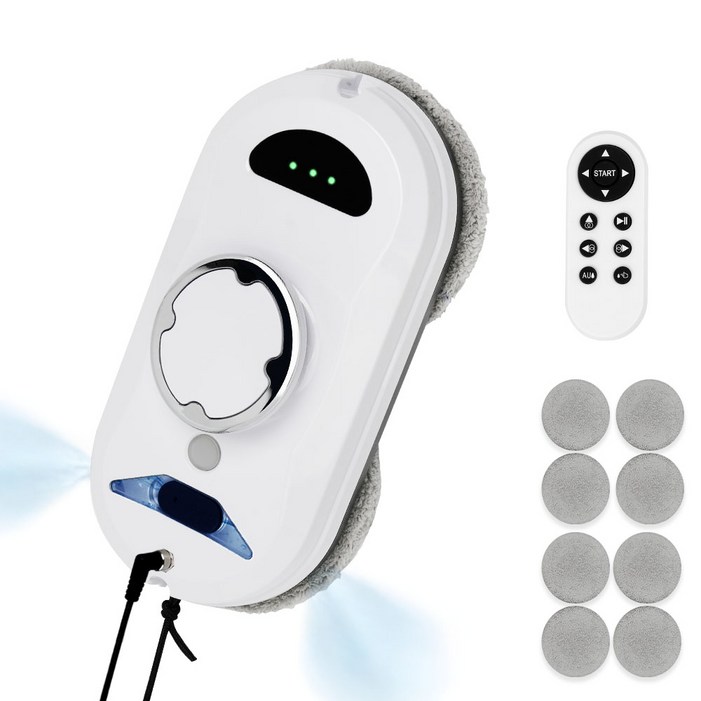 Novatech S1 창문 로봇청소기 5800Pa 초강흡입력 자동 분수 유리창 로봇청소기 초슬림 창문 청소기