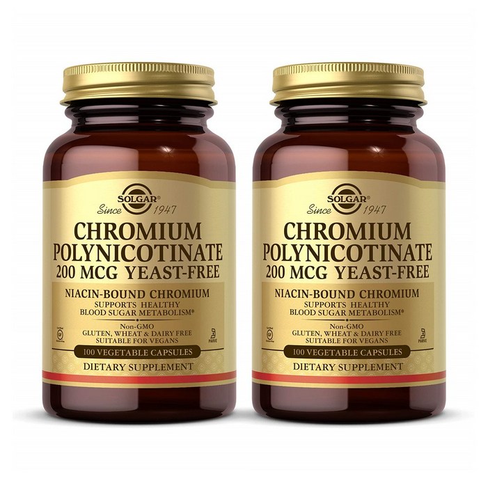 ChromiumPolynicotinate 솔가크로뮴폴리니코티네이트200mcg100t