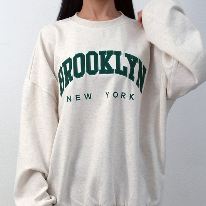 릴리제인 여성 브루클린 뉴욕 맨투맨 티셔츠