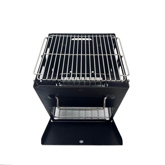 조엘리 캠핑 BBQ 바베큐 그릴 불멍 접이식 스토브 화로대, 1개