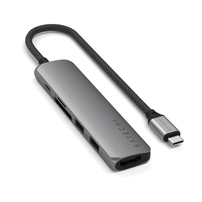 사테치 C타입 6in1 알루미늄 초슬림 멀티 허브 10Gbps 사테치 C타입 6in1 알루미늄 초슬림 멀티 허브 10Gbps