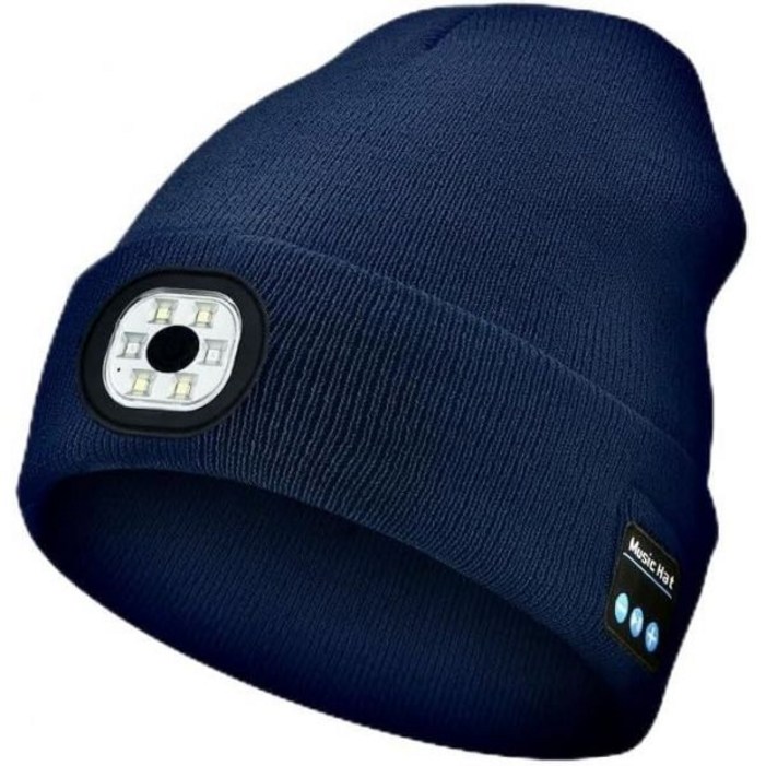 보스토 블루투스 비니 모자라이트 포함 헤드폰 뮤지컬 니트 모자헤드폰