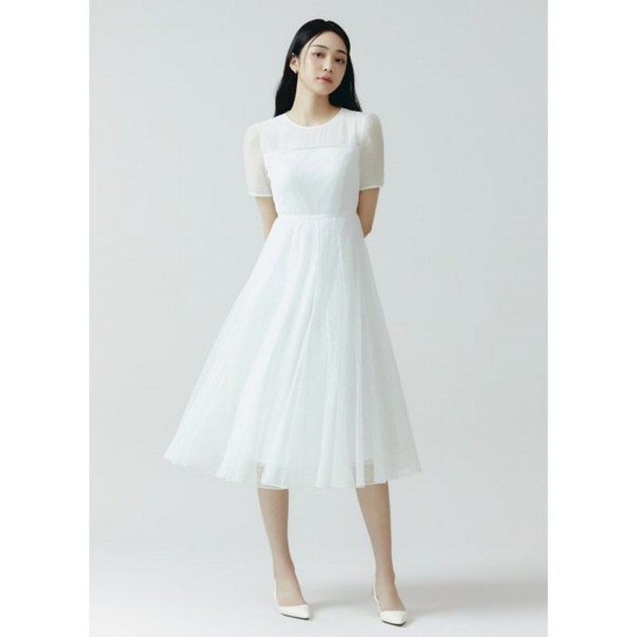 잇미샤 부산점  플라워 메쉬 레이스 원피스 ITO3WOP780