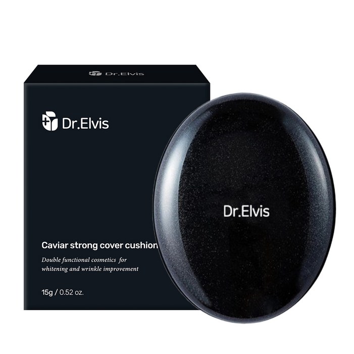 오스틴제약 닥터엘비스 캐비어 쎈 커버 쿠션  미백 주름개선, 1개, 21호