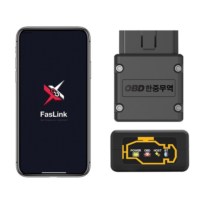 국내배송 OBD2 스캐너 차량용 진단기 고장진단기 FasLink X 신제품 ELM327 android iOS동시호환