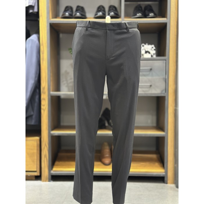 지오지아 24SS 여름 시어서커 스판 슬랙스 ABE2PP1106 블랙BK