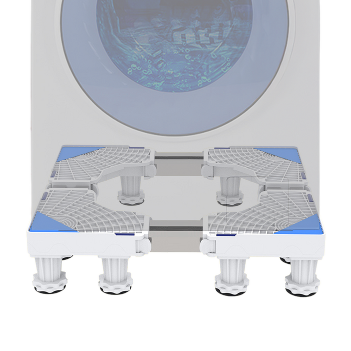 내집클로버 세탁기 받침대 더블 프레임 12발 드럼 통돌이 건조기 소음차단, 1개, NZDOUB12BGRAY