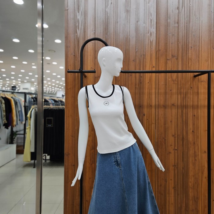 지컷 리브드 슬리브리스 티셔츠 722524060206_DJ 1815779