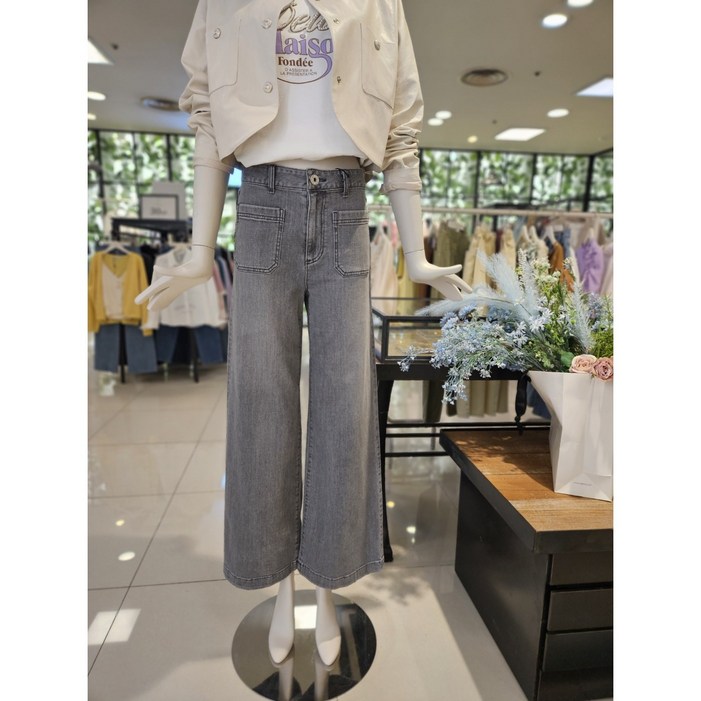 듀엘 투포켓 그레이 와이드 진 L252PSA436  NC일산