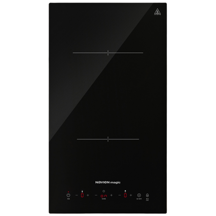 나비엔 매직 인덕션 2구 전기레인지 쿡탑 매립형 타공265x490
