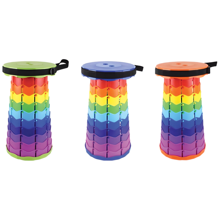 21 접이식 의자 성인용 원사이즈 아코디언 휴대용 자바라 폴딩 체어, 그린오렌지블루, 1세트