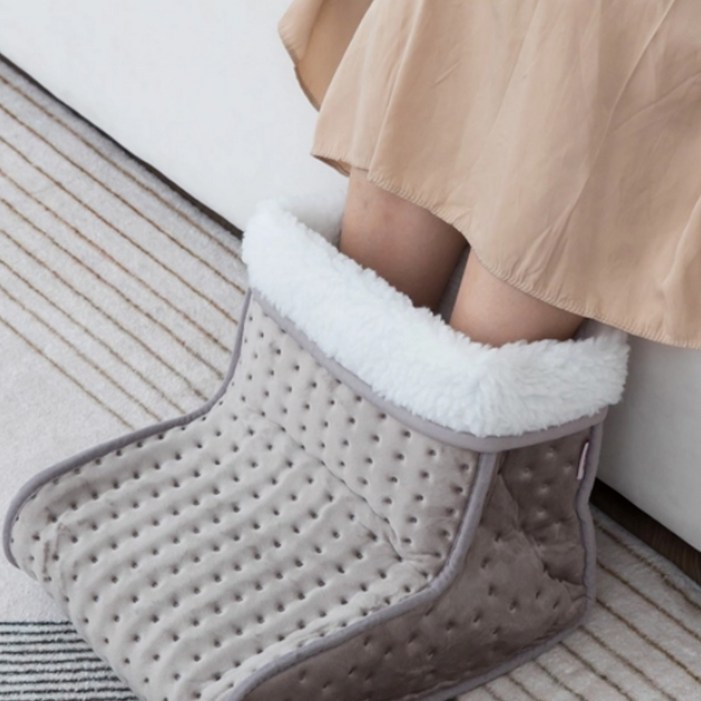 26년형 신제품 보이러 풋워머  전기파 없는 발담요,물세탁 가능,보이로 독일 명품 전기요, 그레이