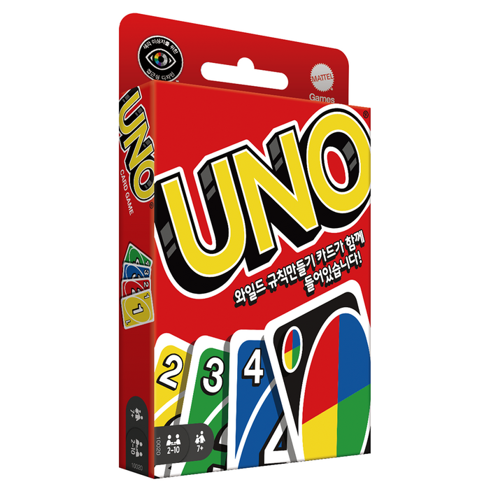 UNO 카드 순발력 게임, 혼합색상, 1개