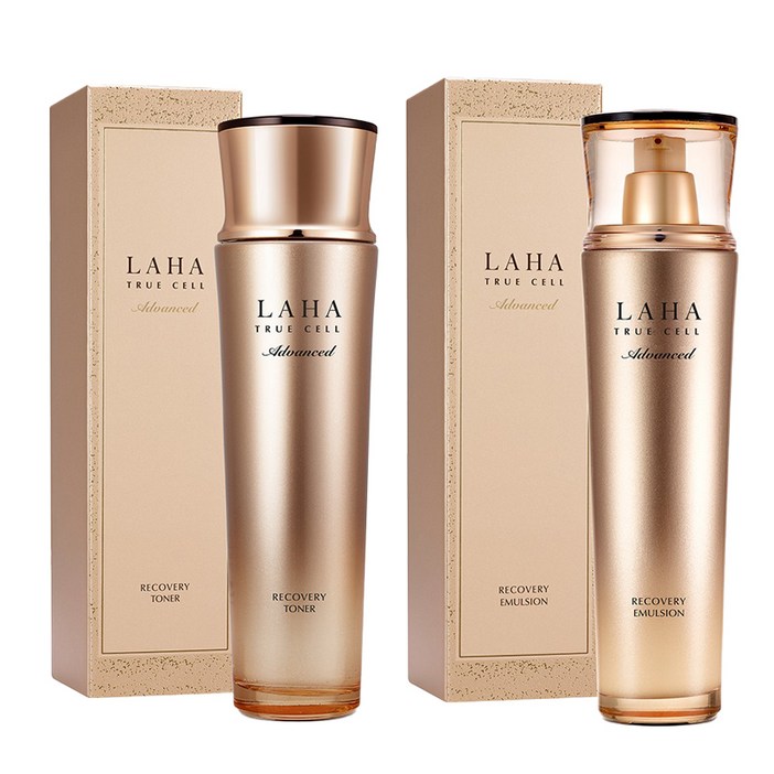 라하 트루 셀 어드밴스드 리커버리 토너 150ml  에멀전 130ml 세트, 1개