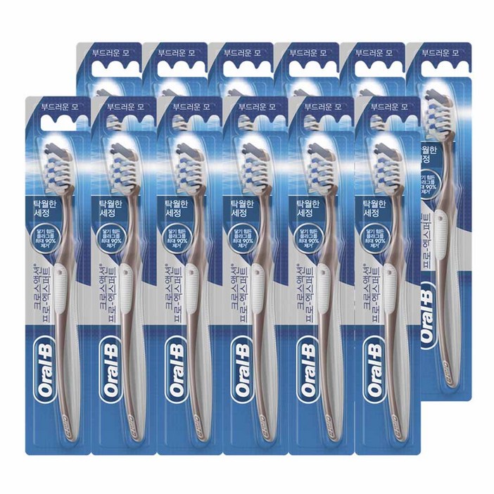 오랄비 크로스액션 탁월한 세정력 칫솔