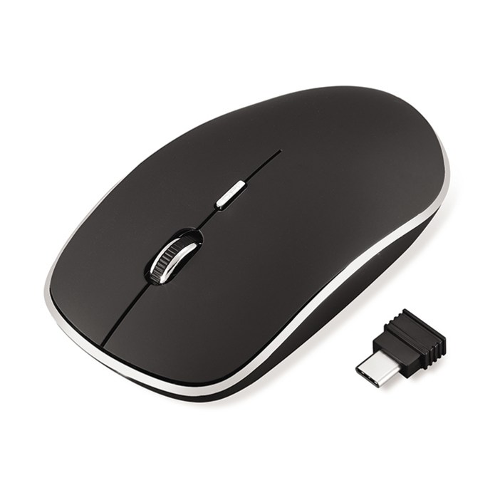 엑토 라인 타입C 무선마우스, MSC194, 블랙