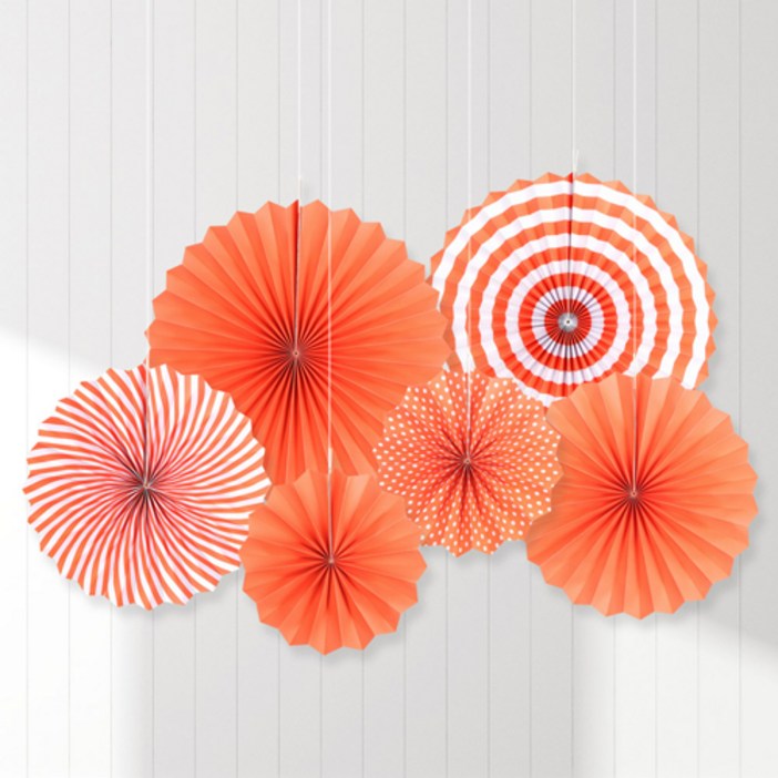 파티해 페이퍼 롤리팬 장식 6종 세트