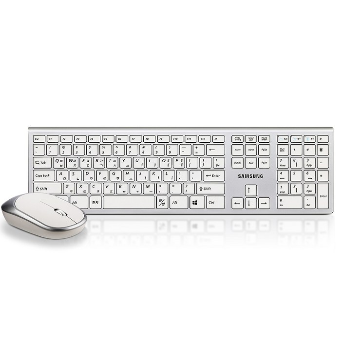 삼성전자 무선 키보드 마우스 세트, 일반형, SRP9500W, 단일색상 삼성전자 무선 키보드 마우스 세트, 일반형, SRP9500W, 단일색상