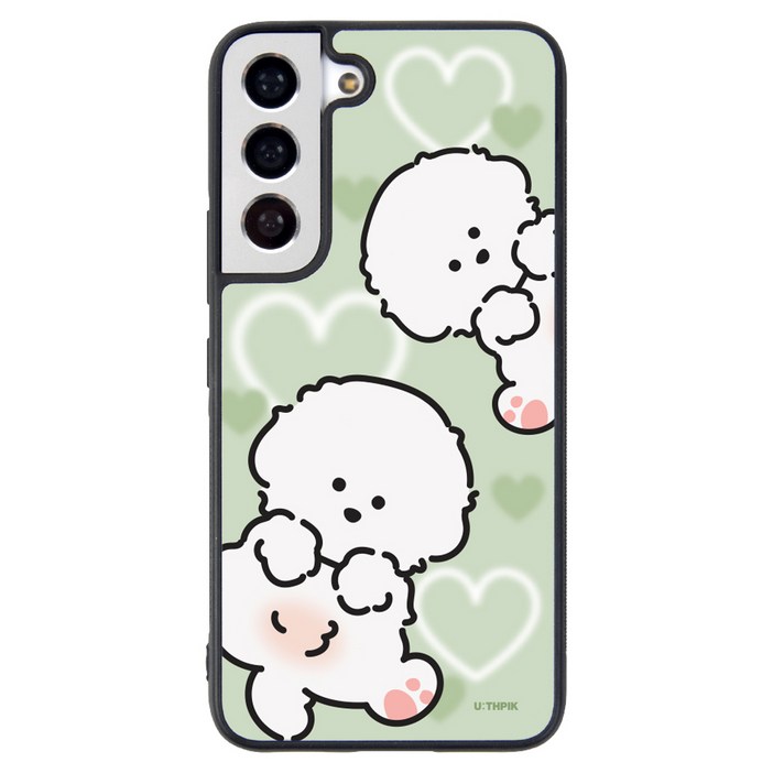 유스픽 디자인 알룸범퍼 왕왕 귀여워 발라당 휴대폰 케이스