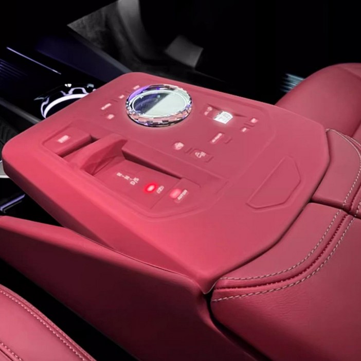 카에버 BMW 전용 컨트롤 패널 콘솔 먼지 방지 패드 하이그로스 풀커버, 부르고뉴 레드, BMW 5시리즈 G60 2024년형